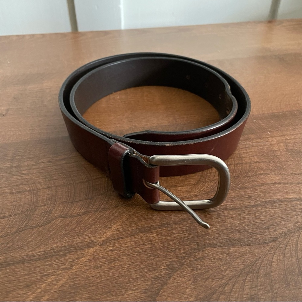 J. Crew Men’s Brown Leather Belt Size 32